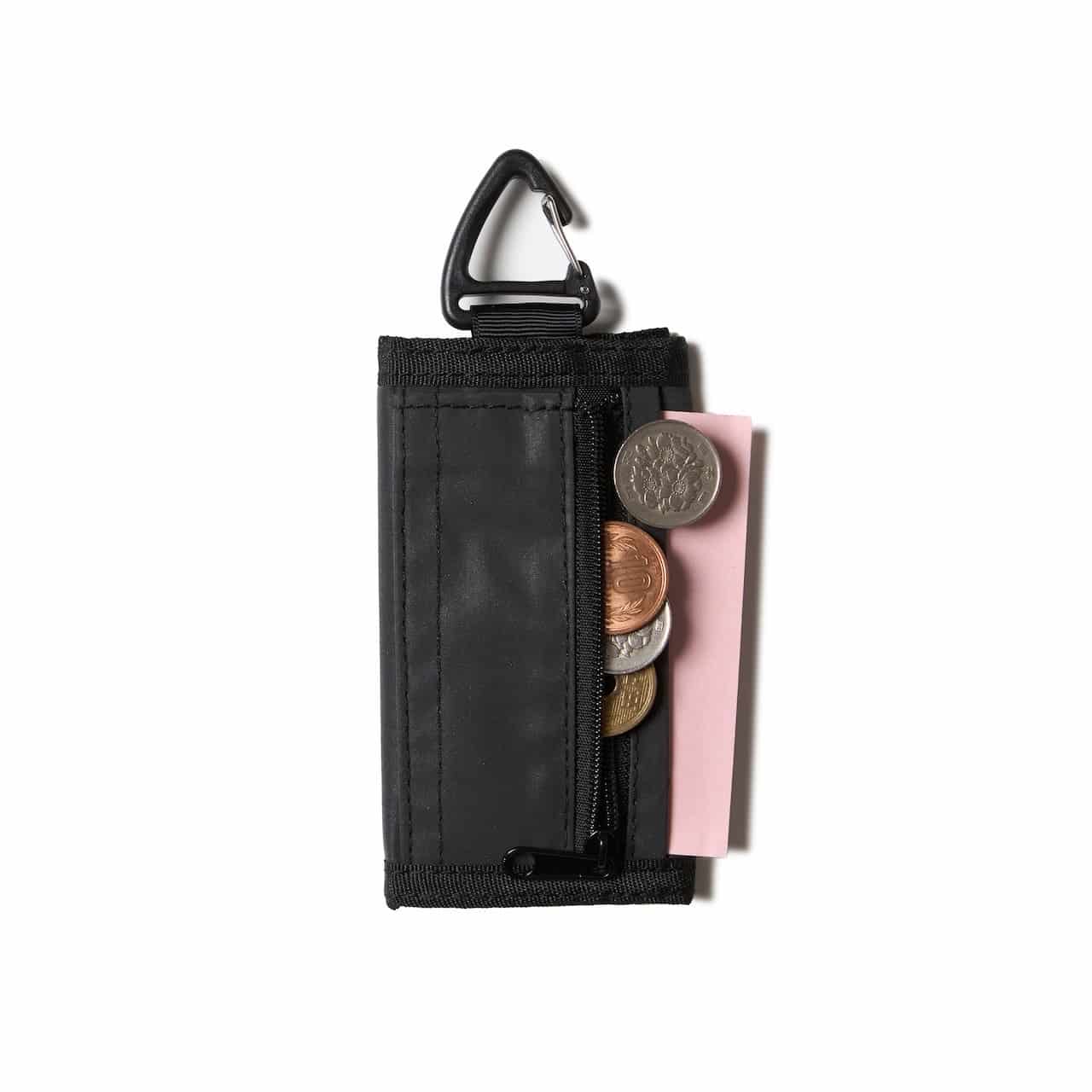 PACKING/パッキング/BLACK REFLECTIVE WALLET BLACK F