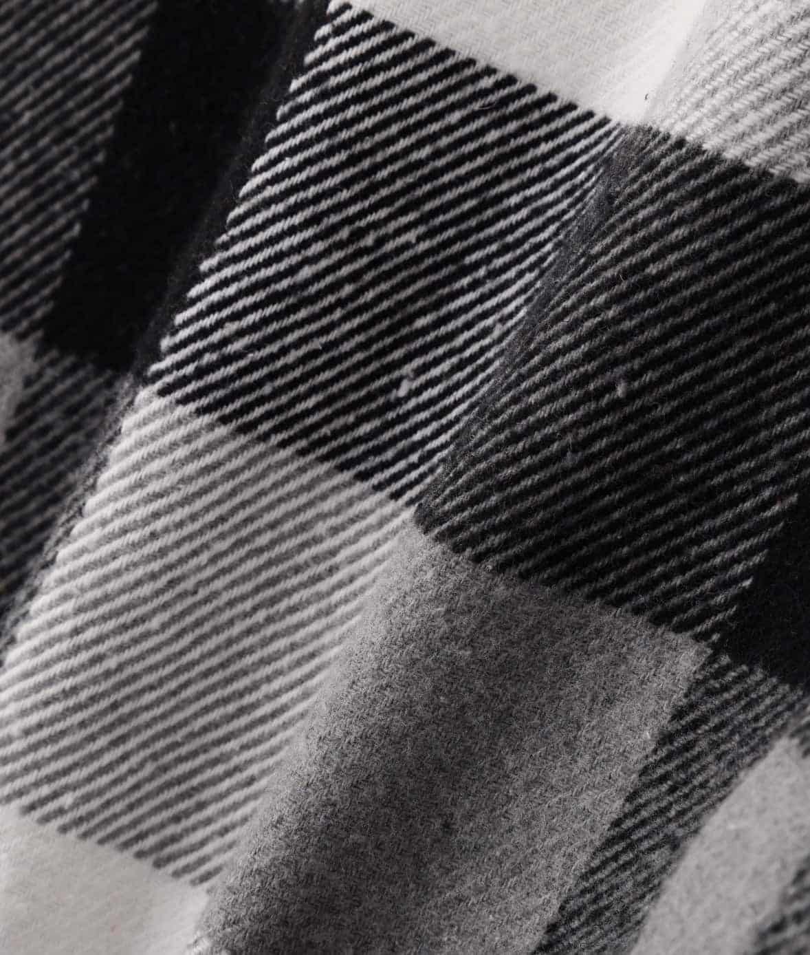 B omnivore/ビーオムニボー/BLOCK CHECK SHIRTS ブロックチェックシャツ BLACK M