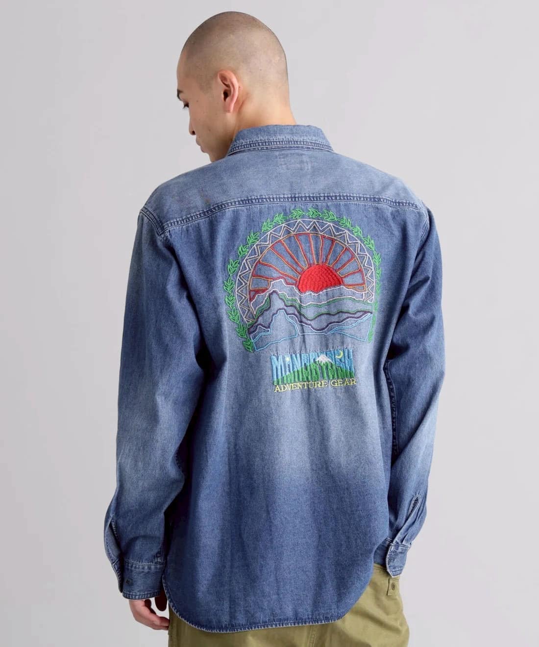 MANASTASH/マナスタッシュ/EMBROIDERY SHIRTS INDIGO S