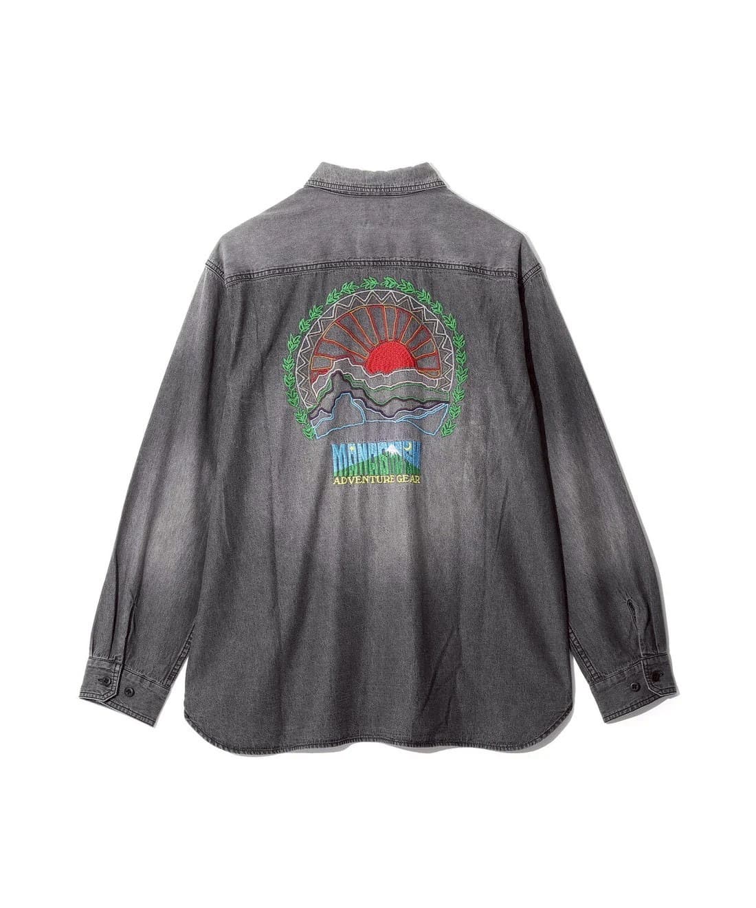 MANASTASH/マナスタッシュ/EMBROIDERY SHIRTS BLACK S