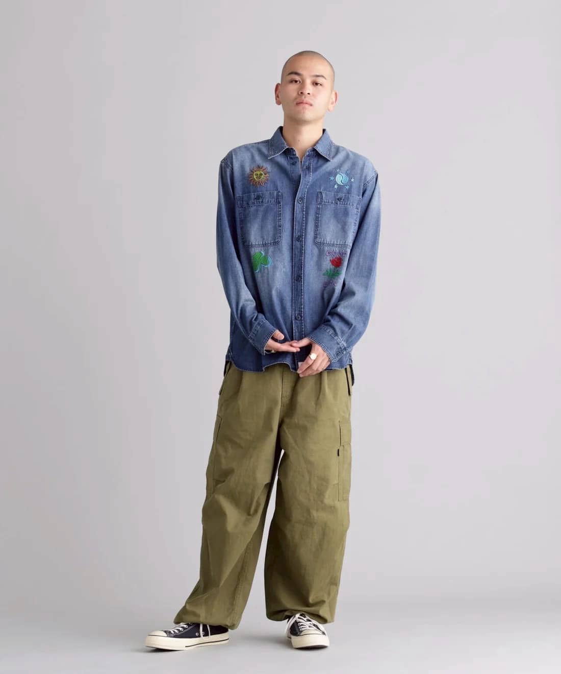  MANASTASH/マナスタッシュ/LT-CANVAS MANATROOPER PT OLIVE S