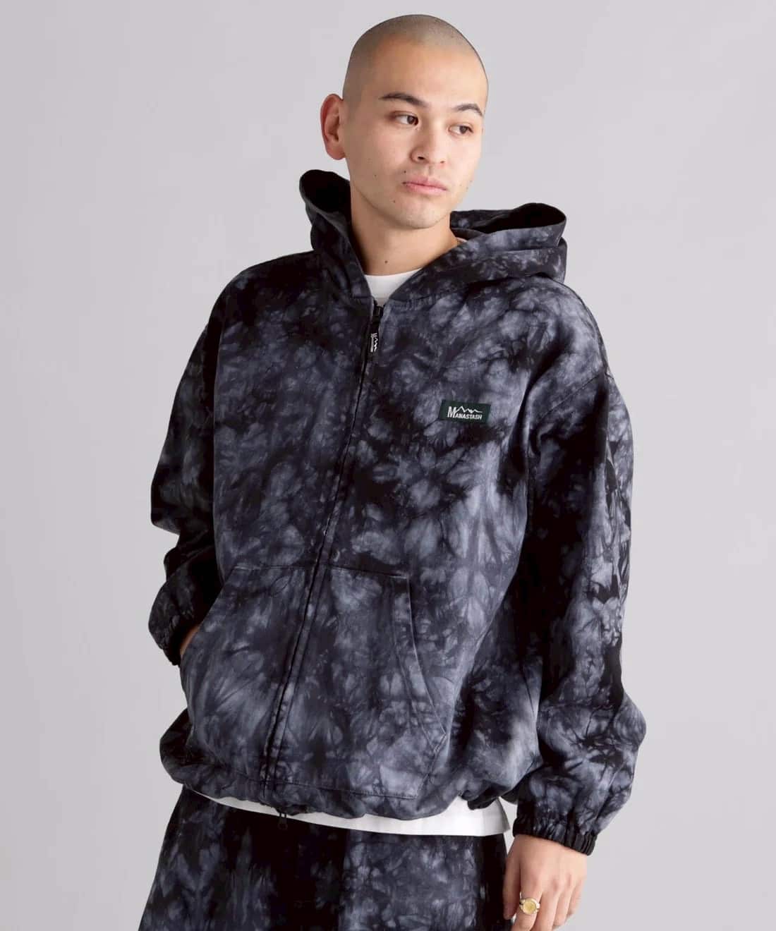 MANASTASH/マナスタッシュ/TIE DYE CHILLIWACK HOODIE NAVY S