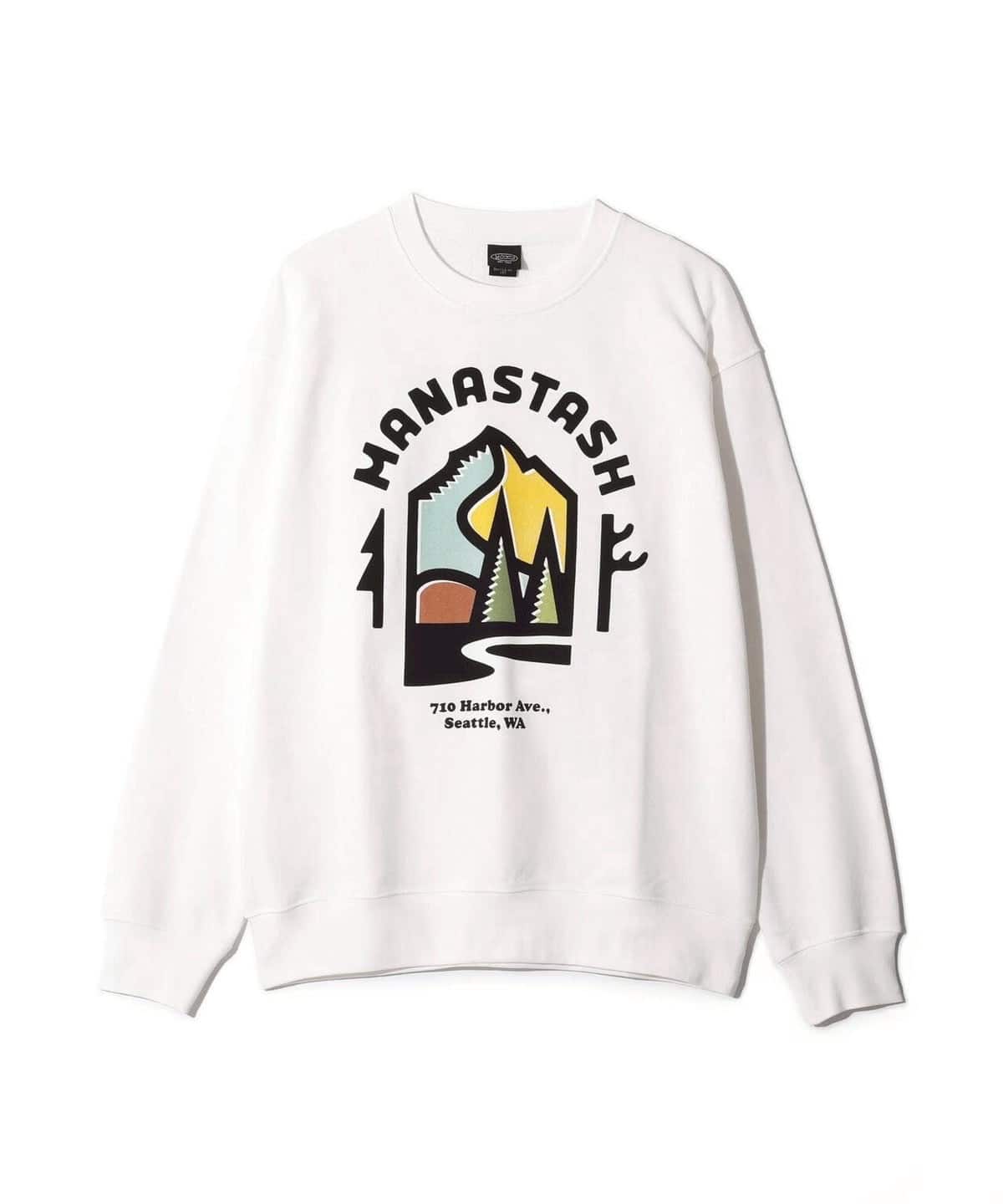  MANASTASH/マナスタッシュ/Citee Sweat OUTDOOR WHITE S