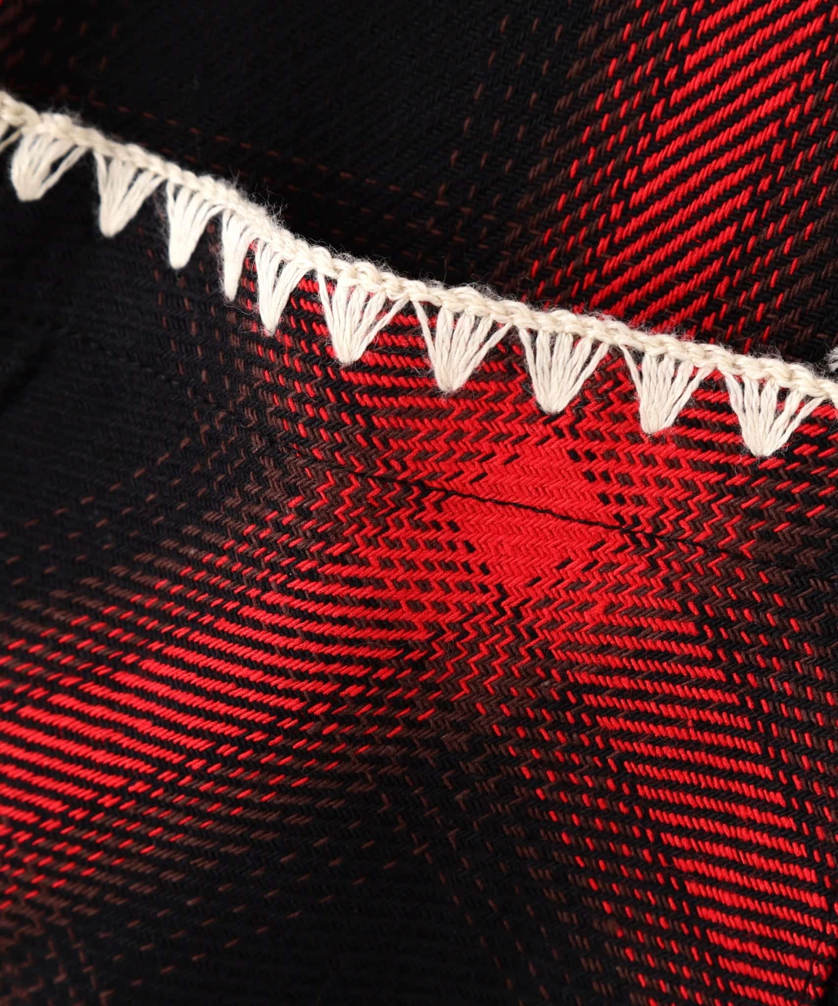  B omnivore/ビーオムニボー　HAND STITCH SHIRT RED M