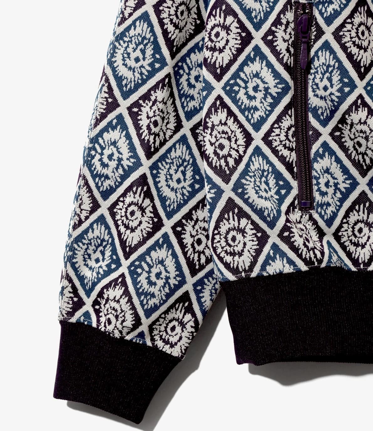 Needles/ニードルズ　Track Jacket-poly Jacquard 26ss-BLUE- BLUE M