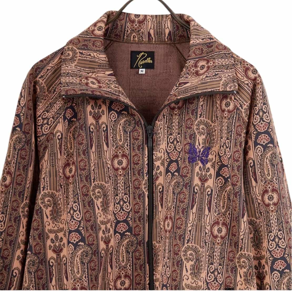 Needles/ニードルズ　Track Jacket-poly Jacquard 26ss-ORANGE- ORANGE M