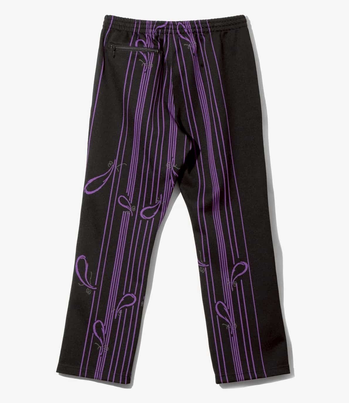 Needles/ニードルズ　Track Pant - Poly Jacquard　26ss -BLACK- BLACK XS