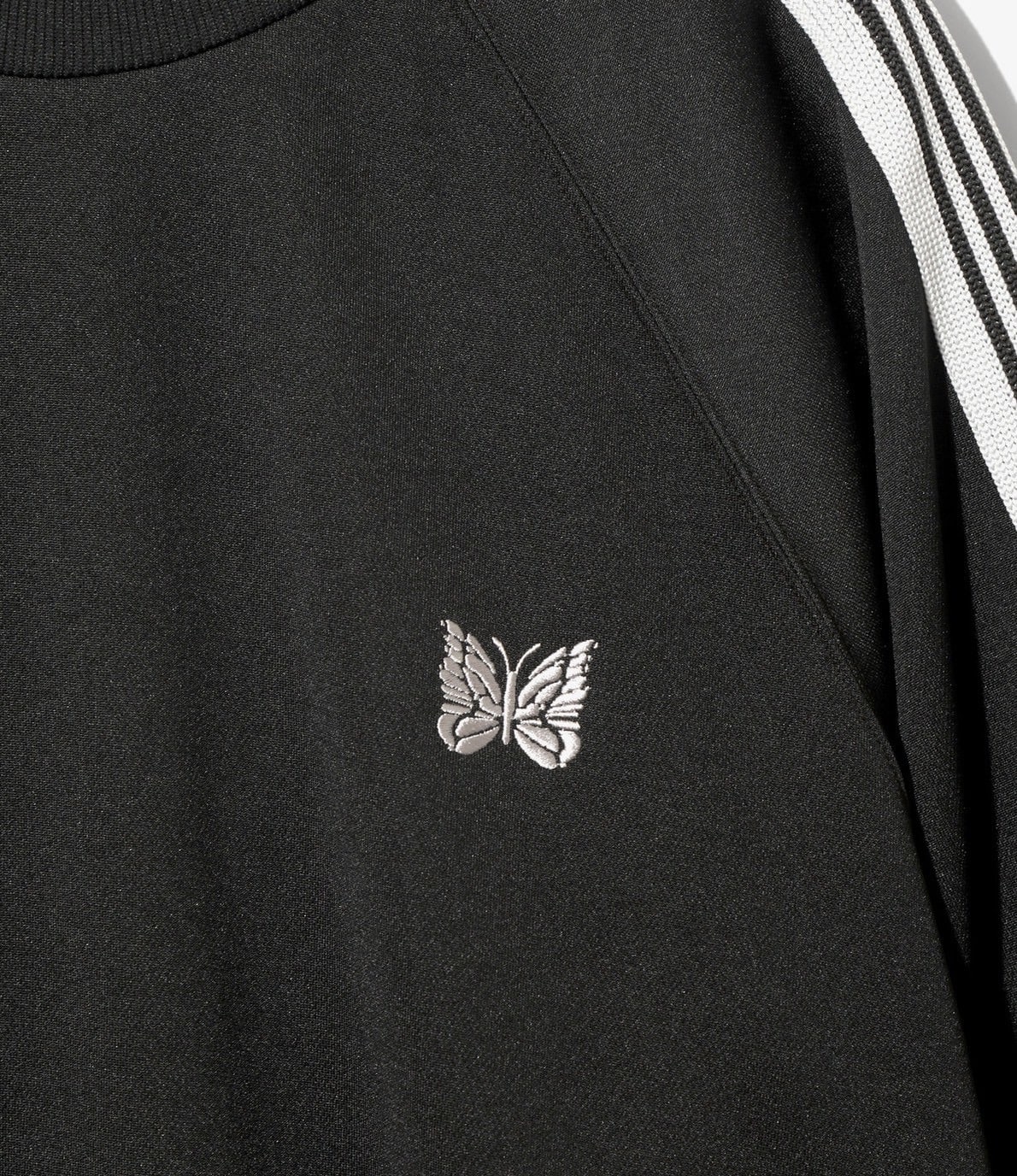 Needles/ニードルズ　Track Crew Neck Shirt - Poly Smooth　26SS　-CHARCOAL- CHARCOL M
