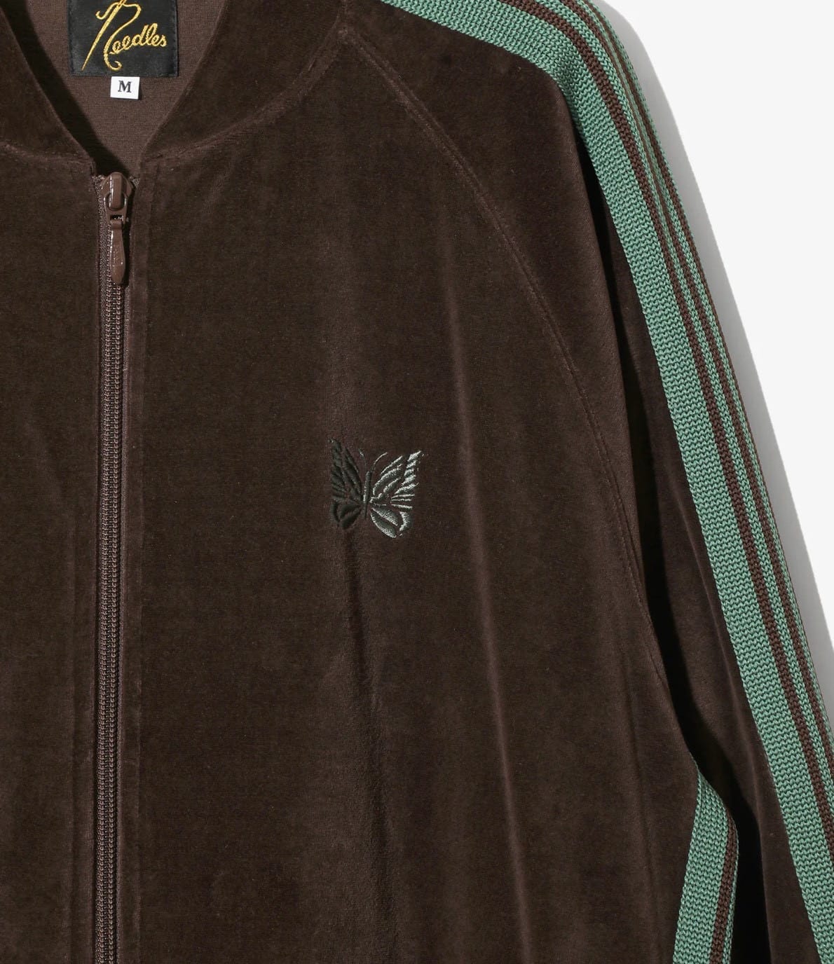 Needles/ニードルズ　Rib Collar Track Jacket - C/PE Velour　26ss -BROWN- BROWN S