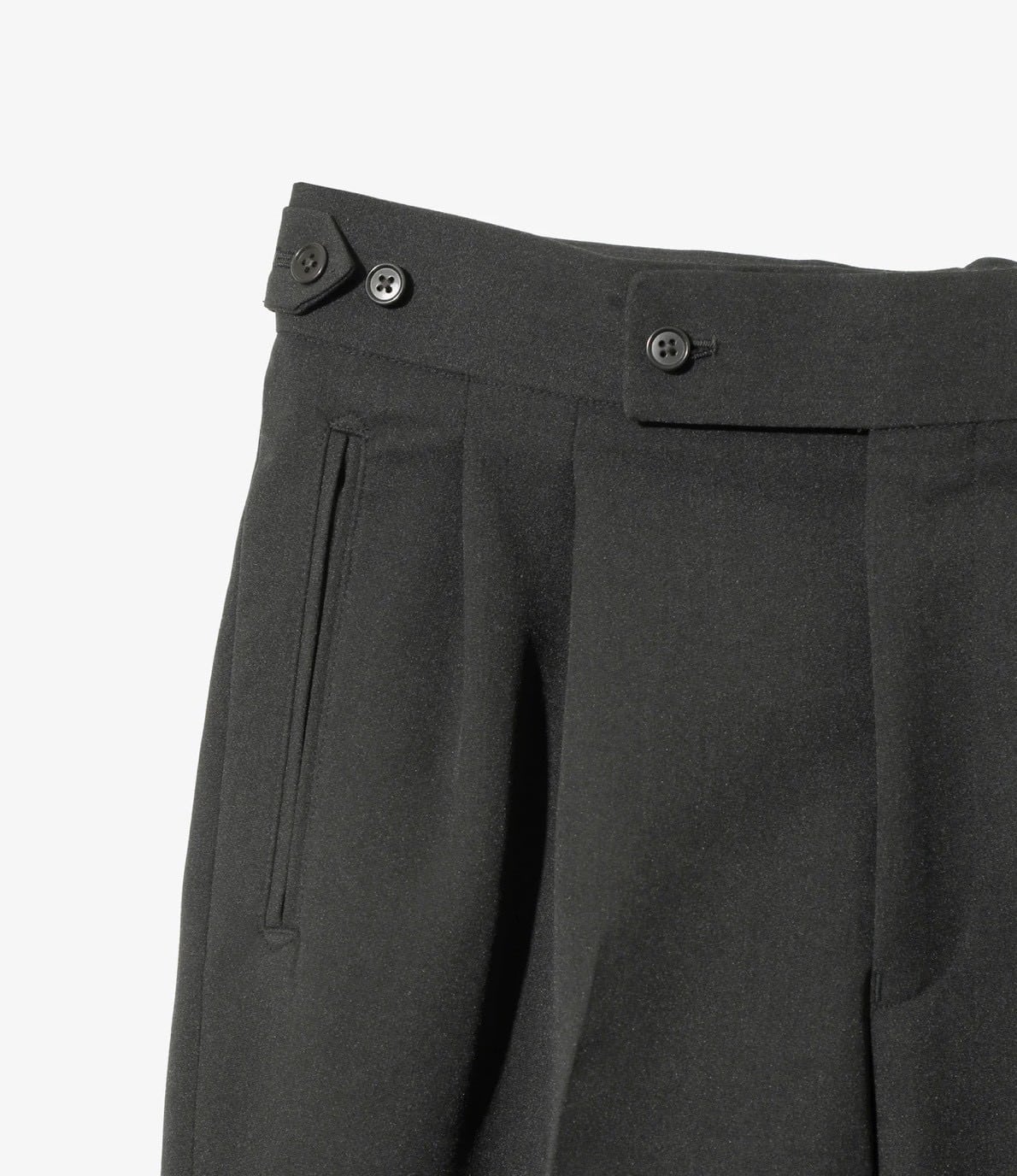 Needles/ニードルズ　Side Tab Tucked Trouser - Double Cloth　26ss BLACK S