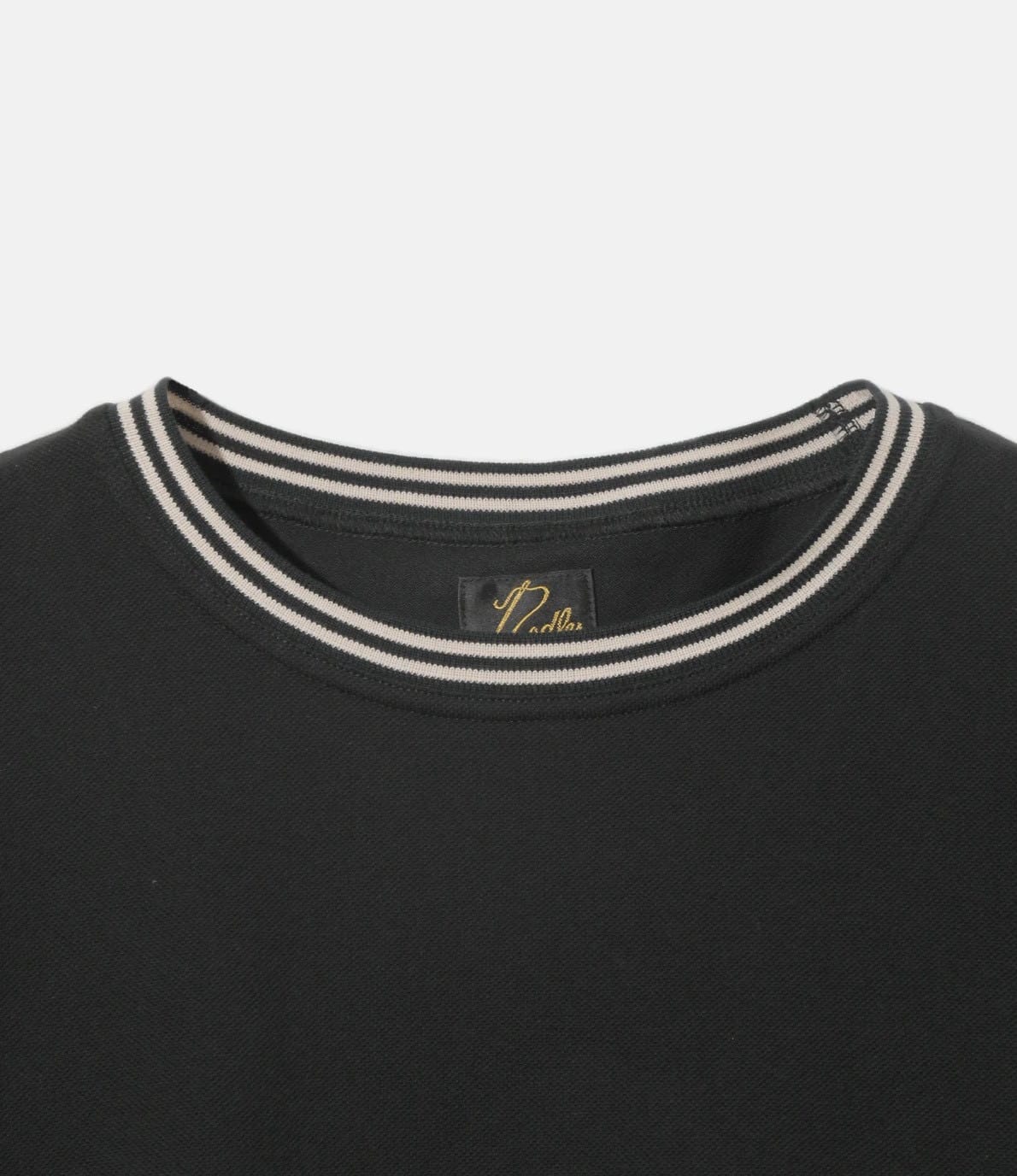Needles/ニードルズ　Ringer Tee - Cotton Pique　26ss BLACK M