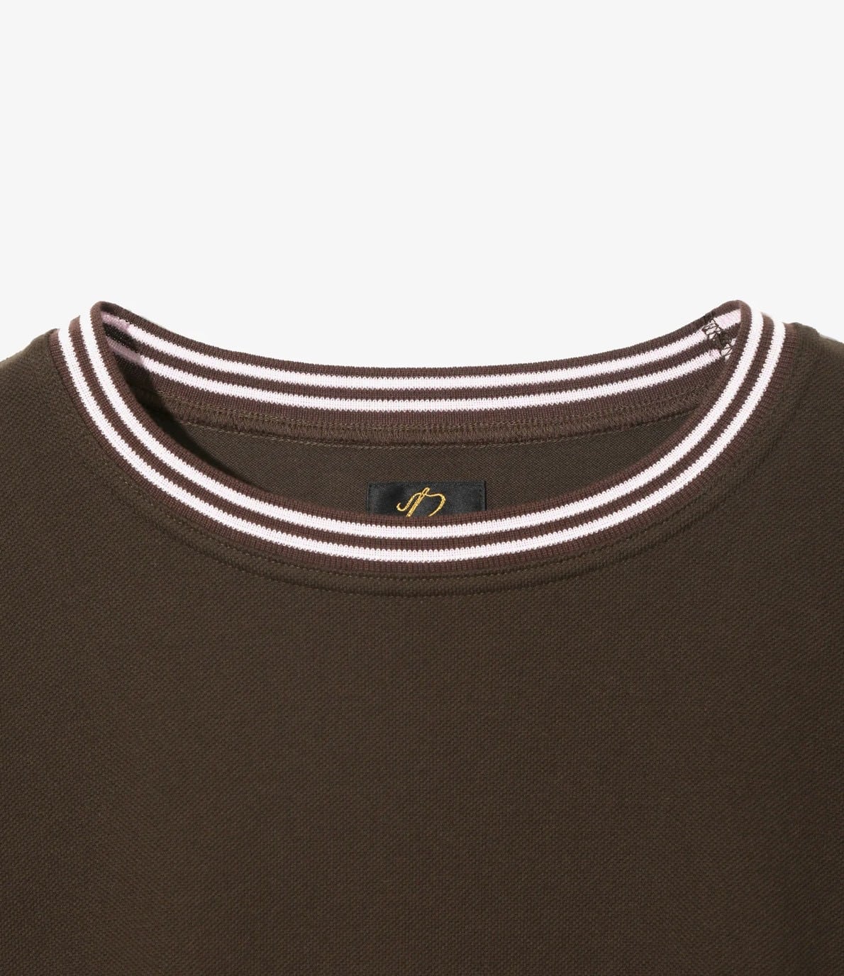 Needles/ニードルズ　Ringer Tee - Cotton Pique　26ss BROWN M
