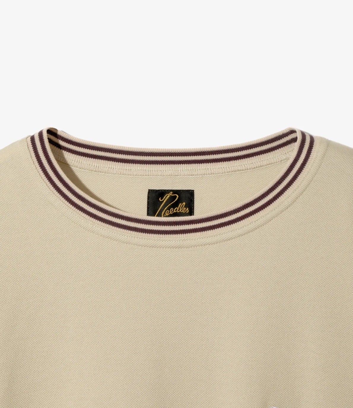 Needles/ニードルズ　Ringer Tee - Cotton Pique　26ss BEIGE M