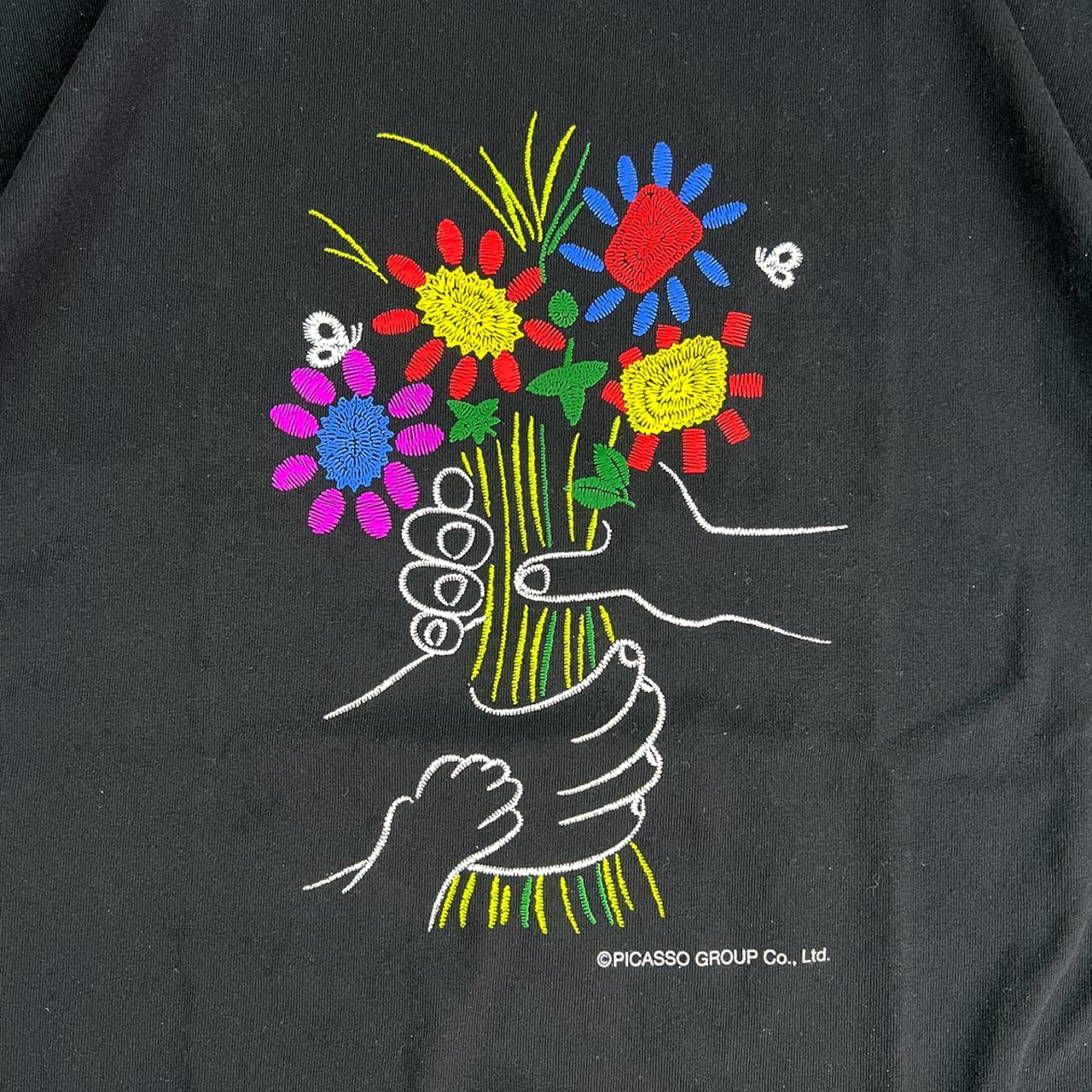 NOT OEM（ノットオーイーエム）/FLOWER /TEE BLACK S