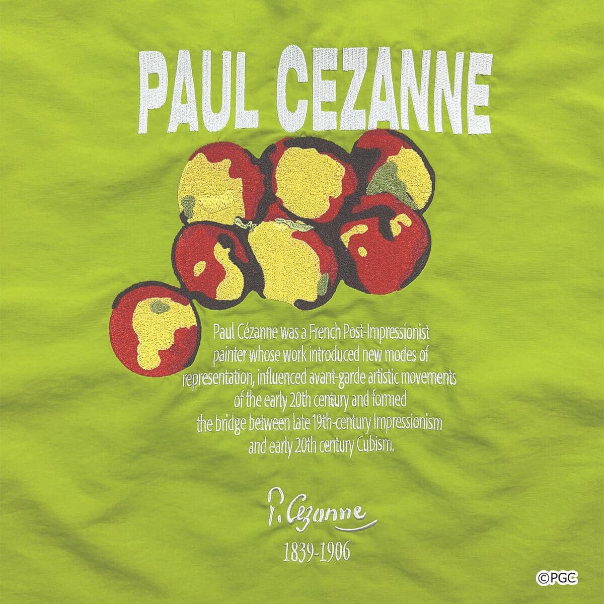 NOT OEM（ノットオーイーエム）/CEZANNE APPLE TOTO トートバッグ L/GREEN F