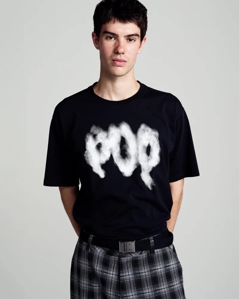 POP TRADING COMPANY/ポップトレーディングカンパニー/LIGHT IT UP T-SHIRT BLACK Tシャツ BLACK S