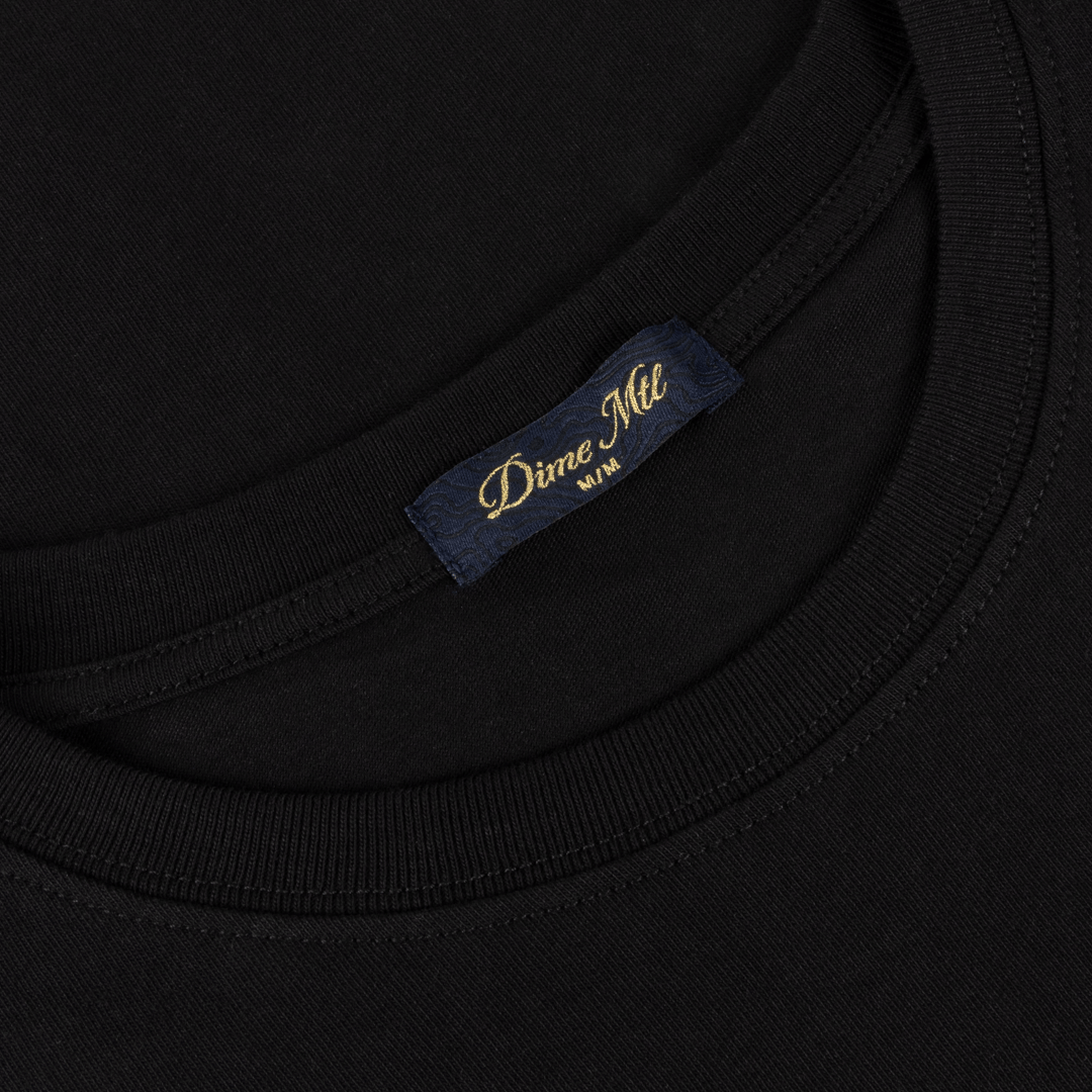 Dime/ダイム/Cursive Small Logo T-Shirt BLACK S