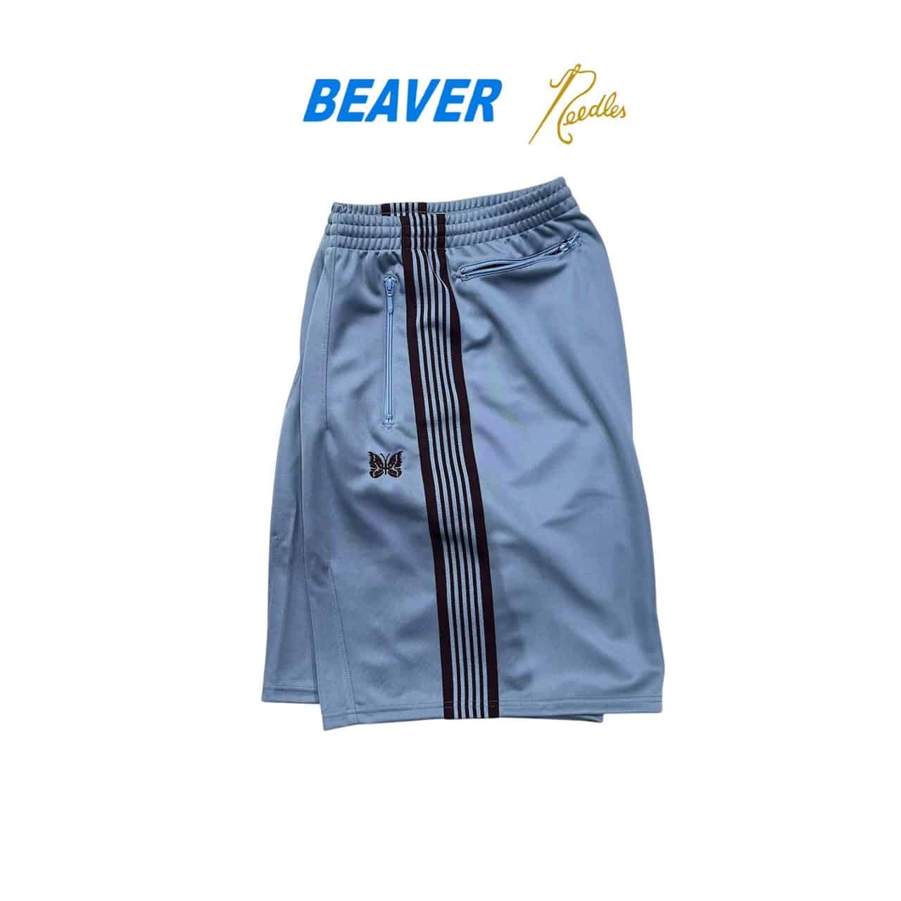 Needles/ニードルズ　BEAVER別注 H.D Track shorts - Poly Smooth　26SS -SAX- SAX XS
