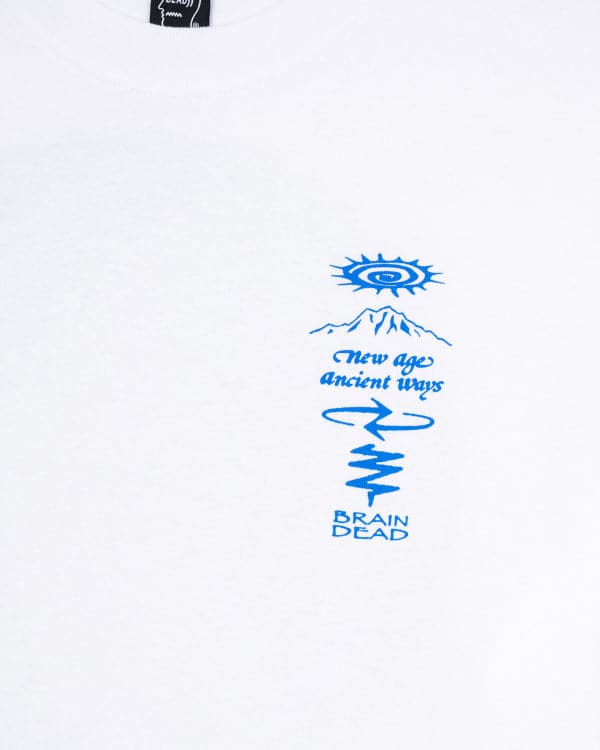 BRAIN DEAD/ブレインデッド/ANCIENT WAYS T-SHIRT - WHITE WHITE M