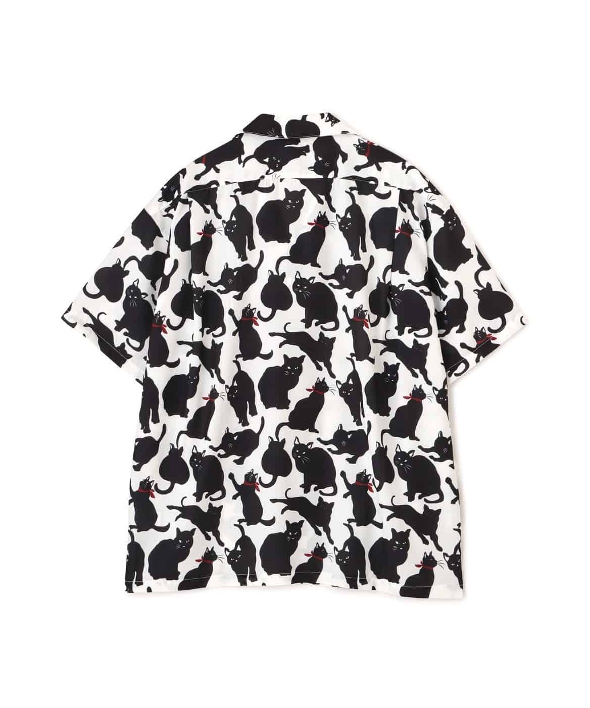 B omnivore/ビーオムニボー/CAT S/S SHIRT シャツ IVORY M