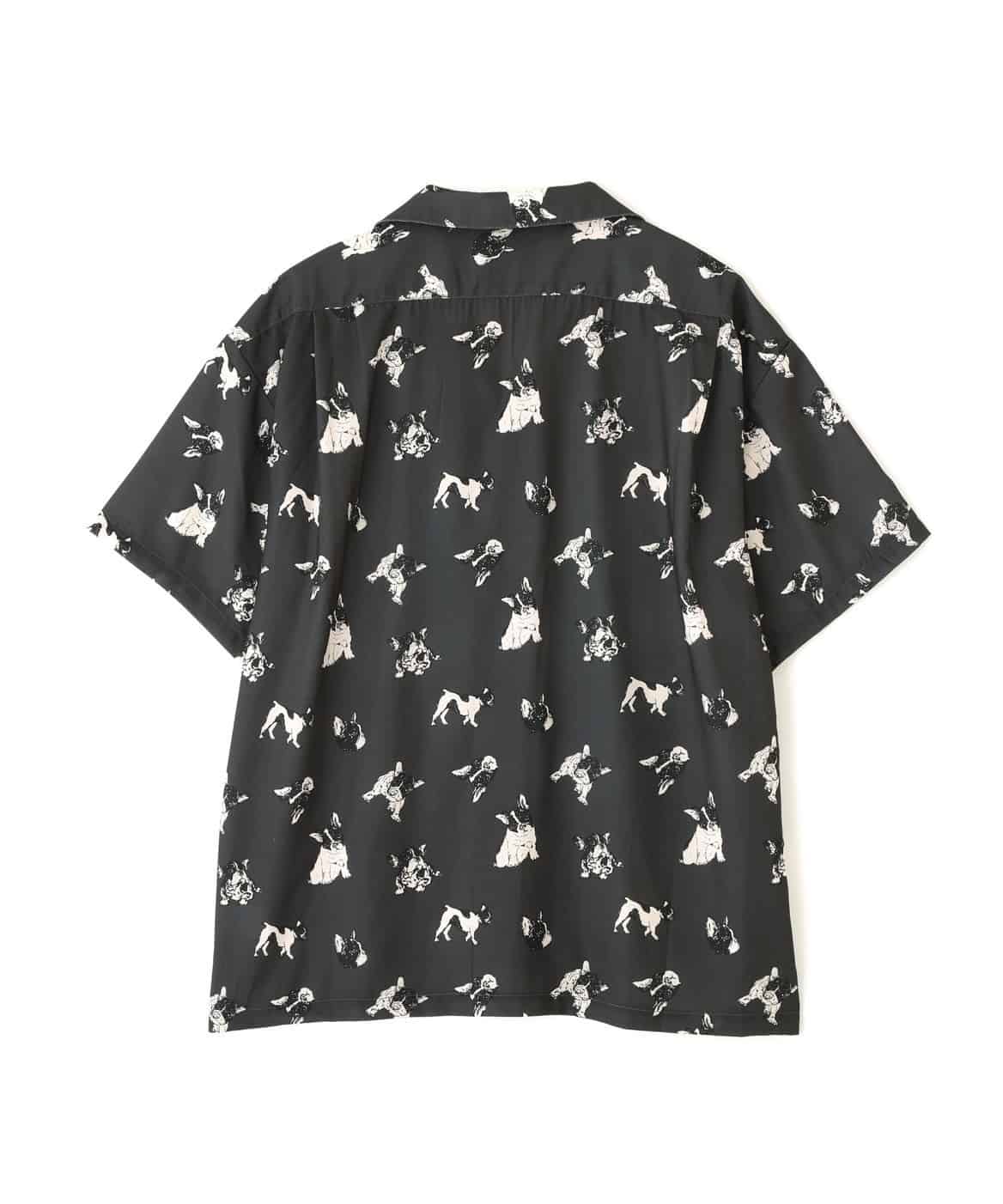 B omnivore/ビーオムニボー/DOG S/S SHIRT シャツ BLACK M