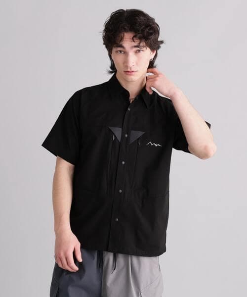 MANASTASH/マナスタッシュ/RIVER SHIRTS シャツ BLACK S