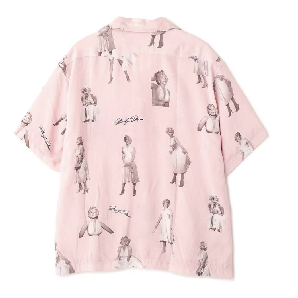 Schott×MARILYN MONROE/ショット×マリリンモンロー/RAYON SHIRT PINK M