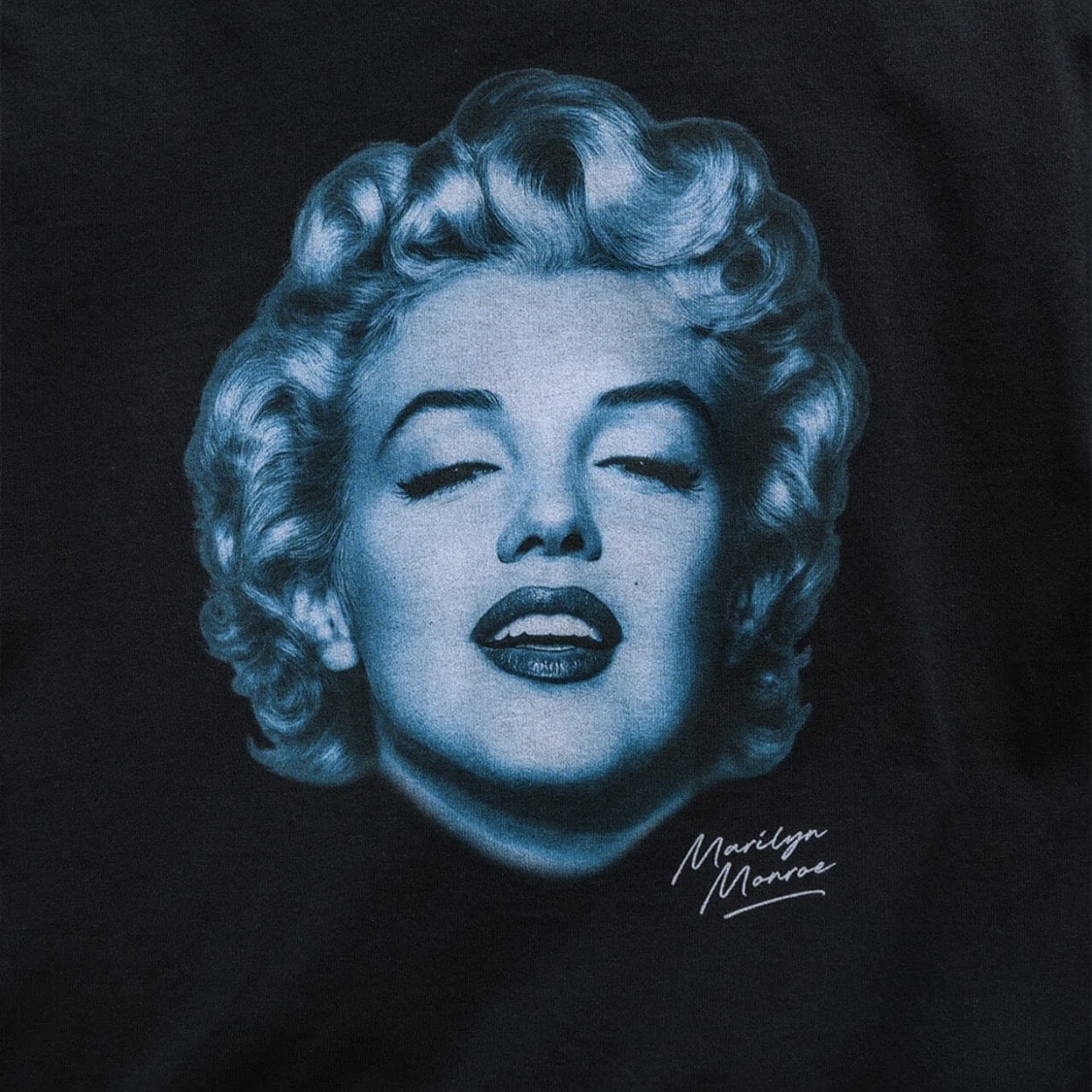 Schott×Marilyn Monroe/ショット×マリリンモンロー/MONOCHROME T-SHIRT BLACK M