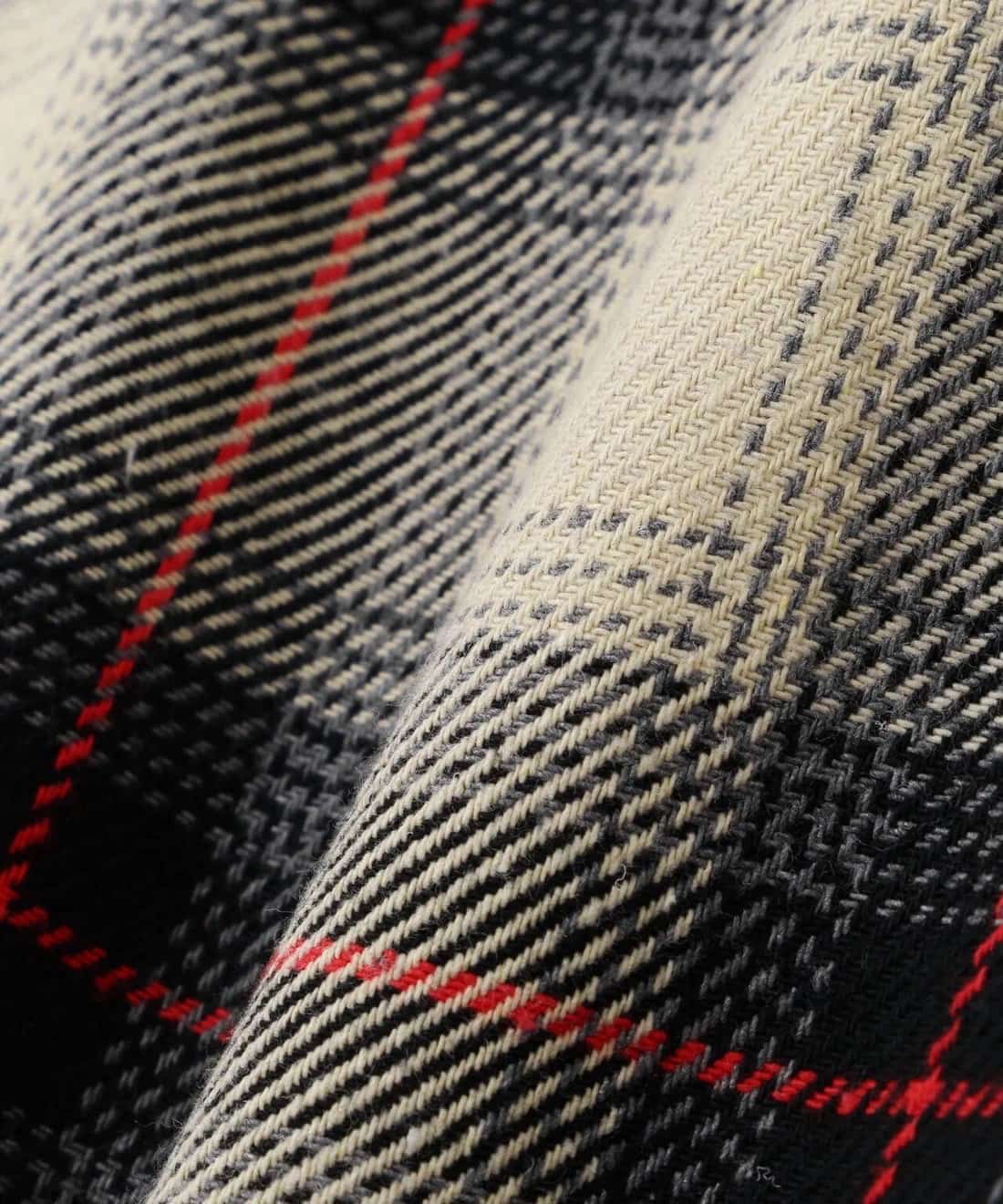 B omnivore/ビーオムニボー/HAND STITCH FLANNEL ハンドステッチフランネルシャツ NATURAL M