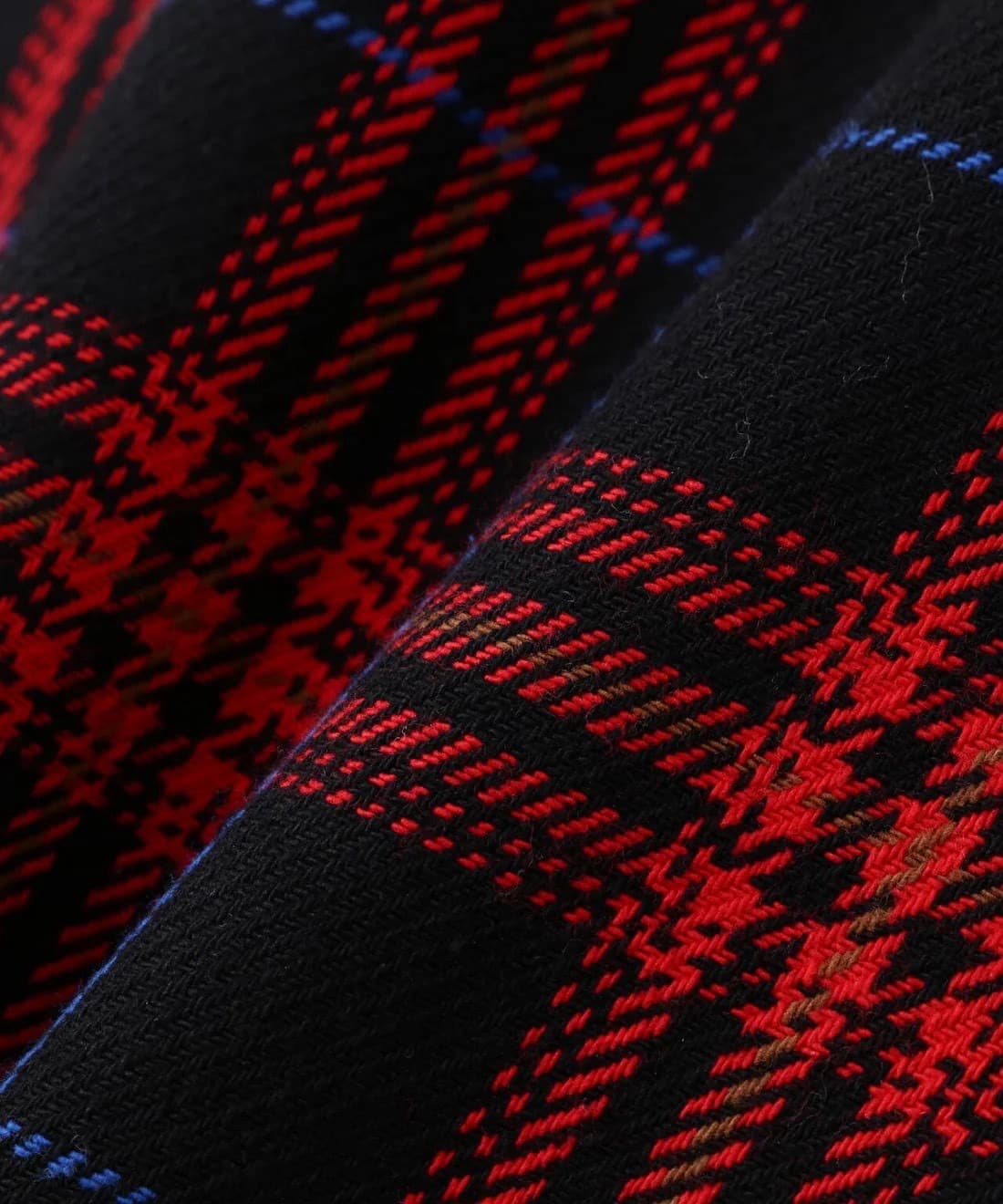 B omnivore/ビーオムニボー/HAND STITCH FLANNEL ハンドステッチフランネルシャツ RED M
