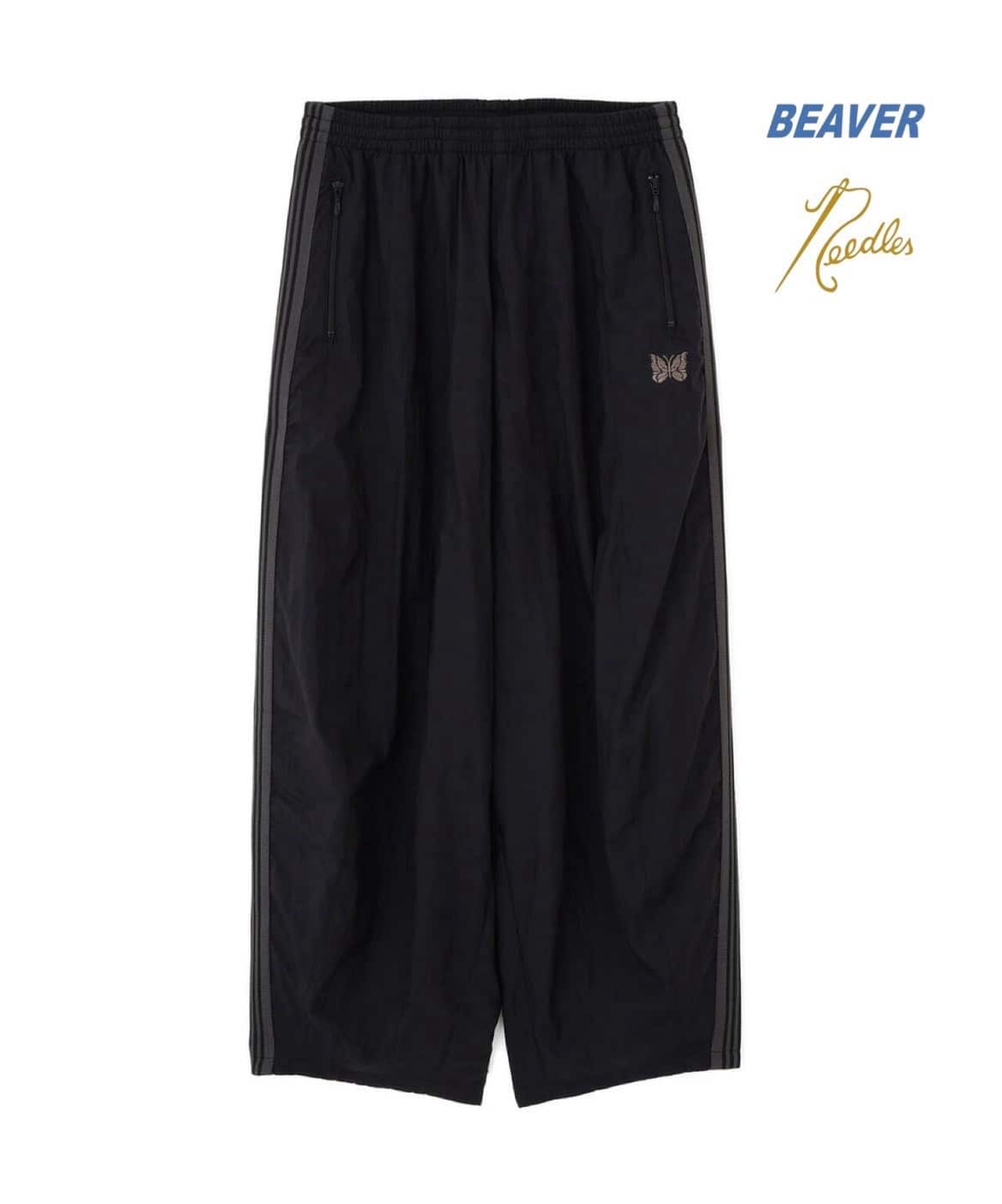 Needles/ニードルズ　別注H.D. Track Pant - NYLON BLACK BLACK XS