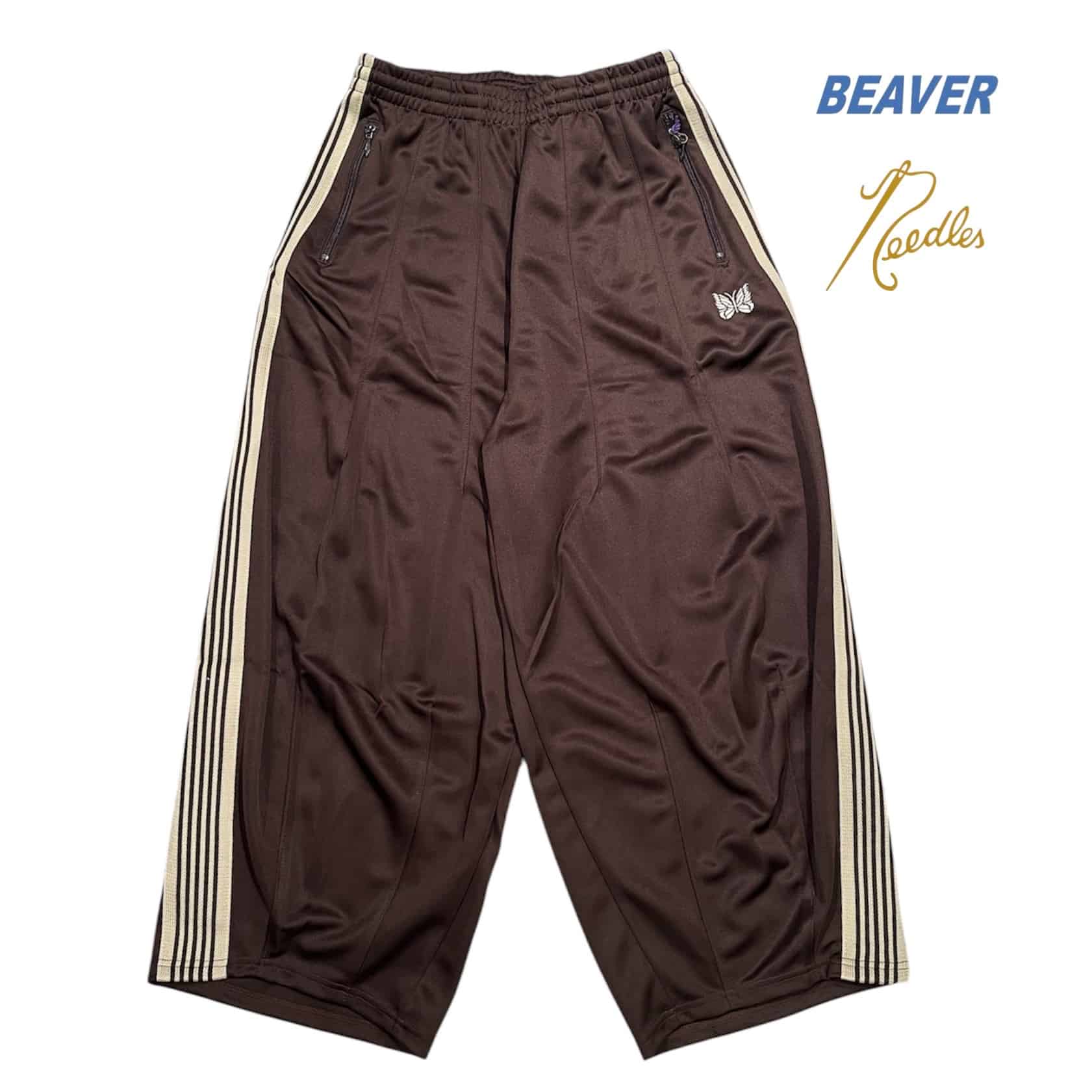 Needles/ニードルズ　BEAVER別注 H.D. Track Pant - Poly Smooth　26AW -BROWN- BROWN XS