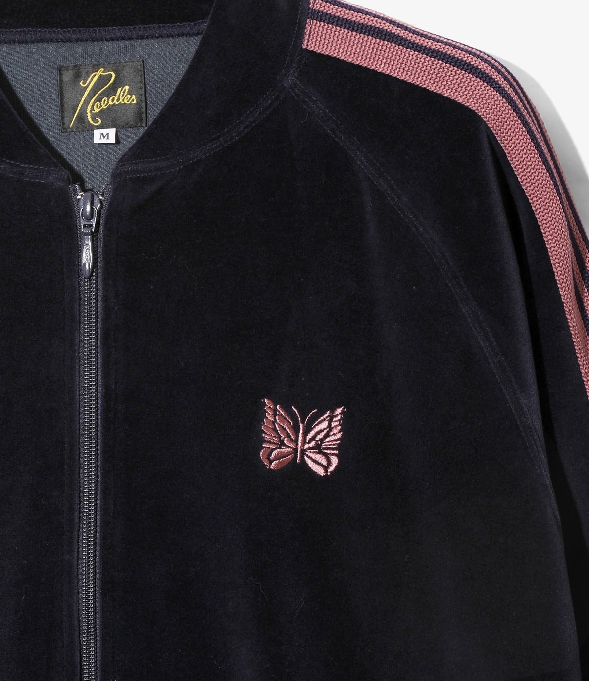Needles/ニードルズ　Rib Collar Track Jacket - C/PE Velour 26AW -NAVY- NAVY M