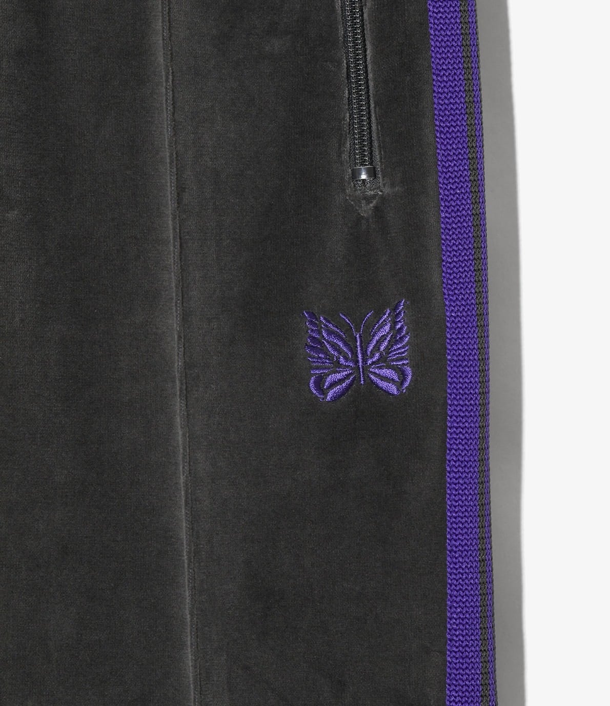 Needles/ニードルズ　Narrow Track Pant - C/PE Velour 26AW -CHARCOAL- CHARCOAL XS