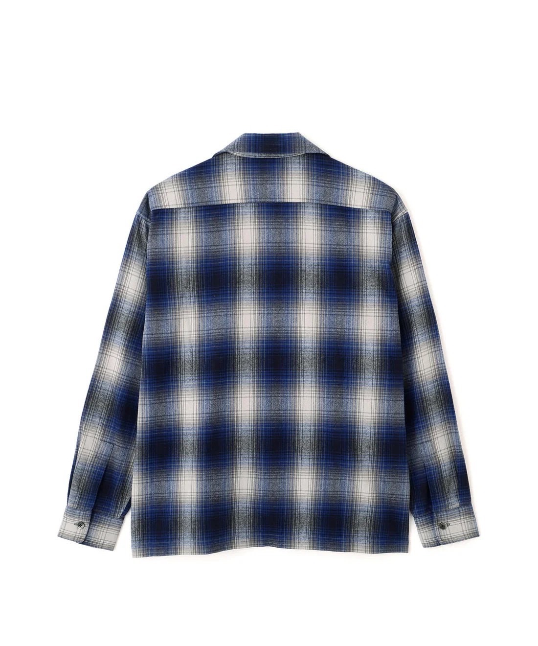 OMBRE CHECK FLANNEL SHIRT/オンブレ チェック フランネル シャツ BLUE M
