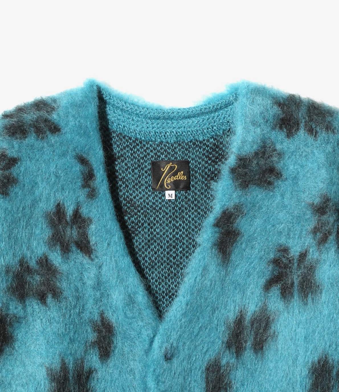 NEEDLES/ニードルズ/MOHAIR CARDIGAN - SNOWFLAKE モヘアカーディガン BLUE S
