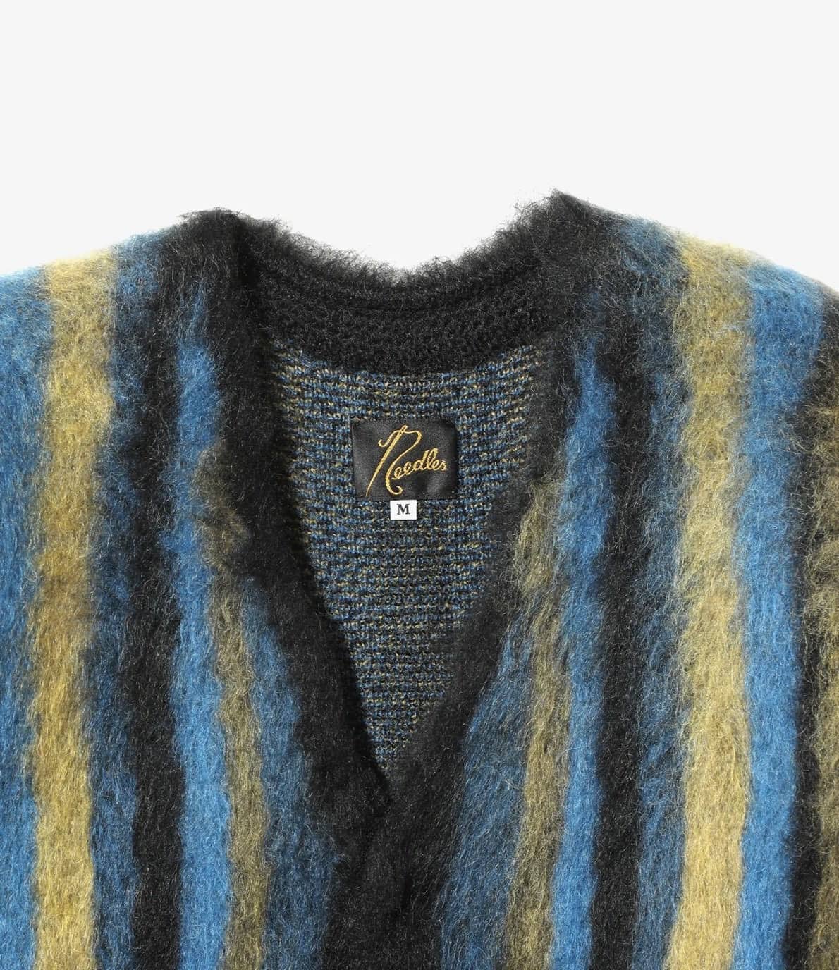 NEEDLES/ニードルズ/MOHAIR CARDIGAN - STRIPE モヘアカーディガン(S
