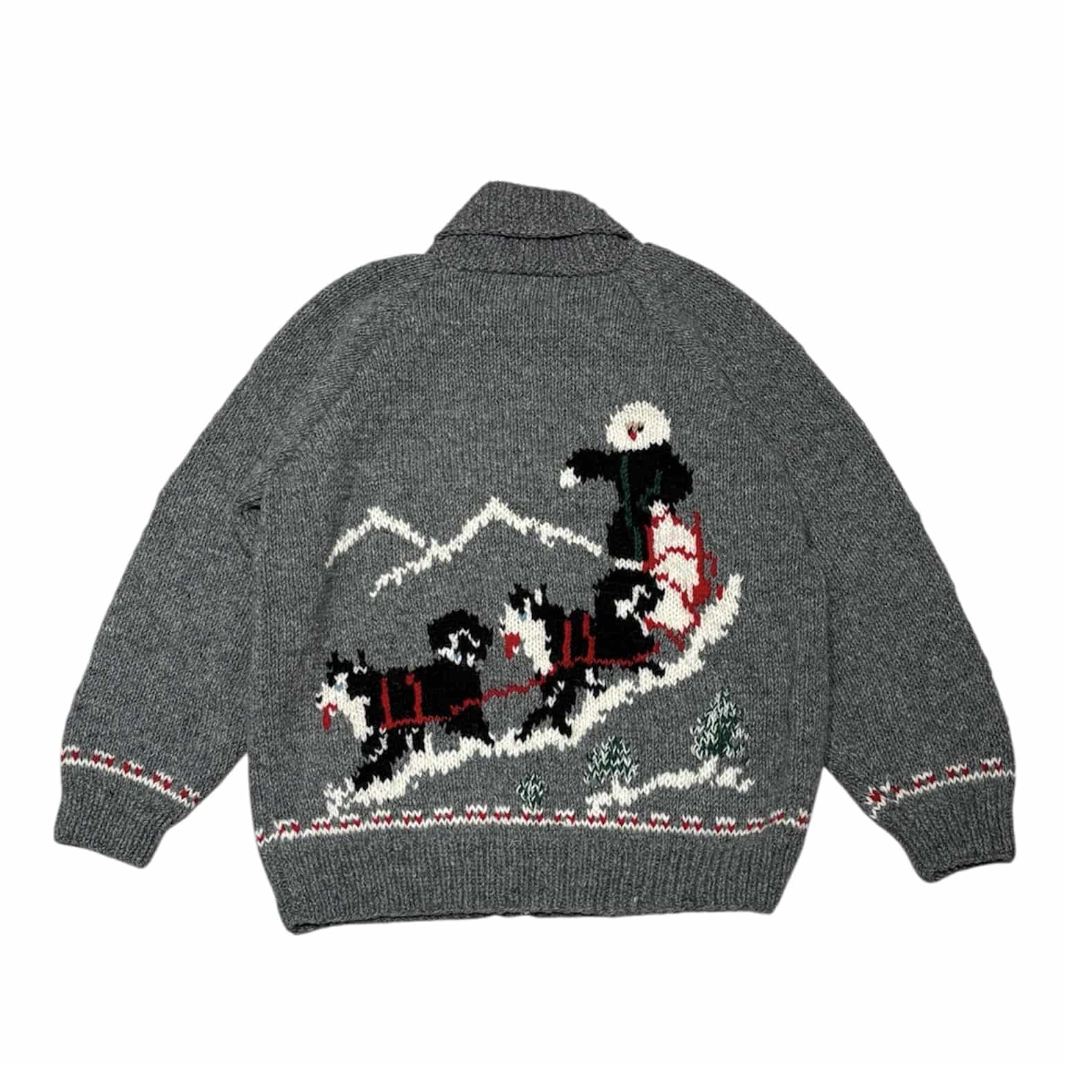 MacMahon Knitting Mills /マクマホンニッティングミルズ/Cowichan-Dog Sled CHARCOAL ONE SIZE