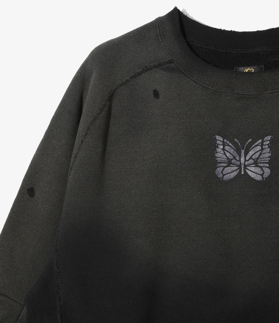 NEEDLES/ニードルズ/DECONSTRUCTED SWEAT SHIRT スウェット　トレーナー BLACK M