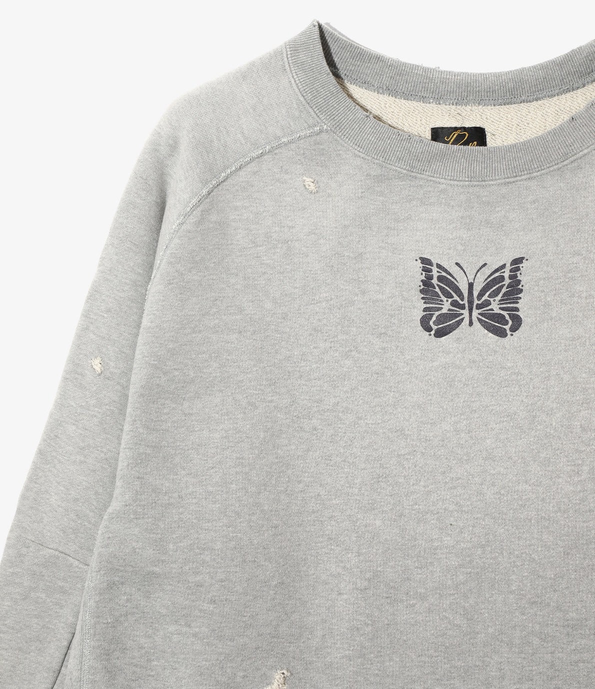 NEEDLES/ニードルズ/DECONSTRUCTED SWEAT SHIRT スウェット　トレーナー GRAY M