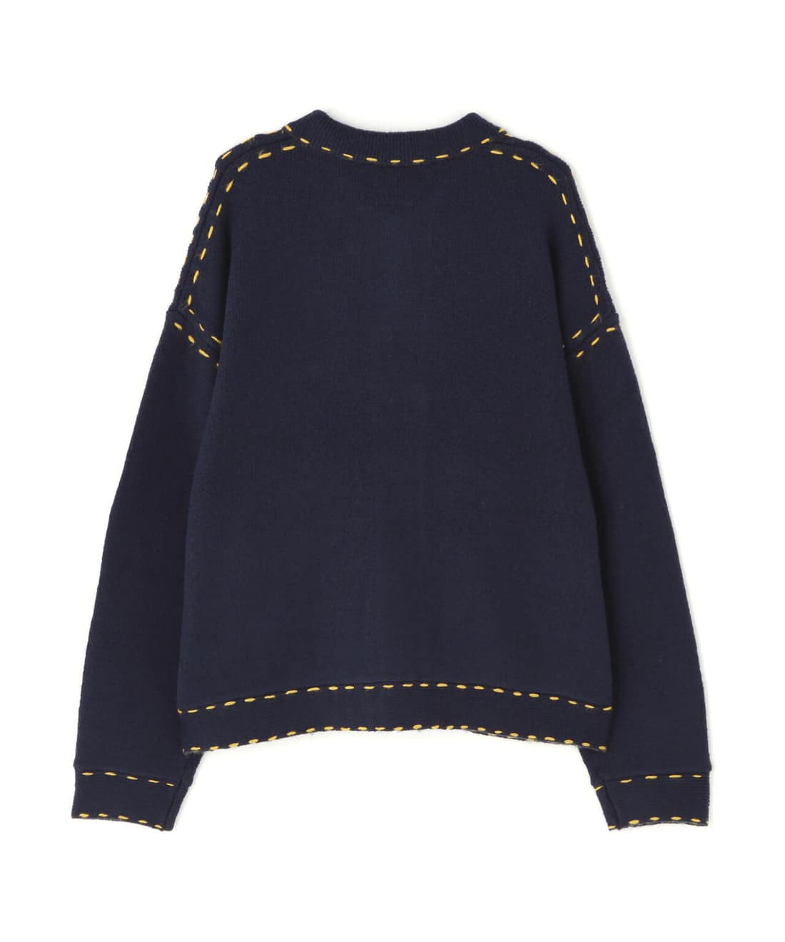 B omnivore/ビーオムニボー/B omnivore/ビーオムニボー　HAND STITCH KNIT　-NAVY- NAVY M