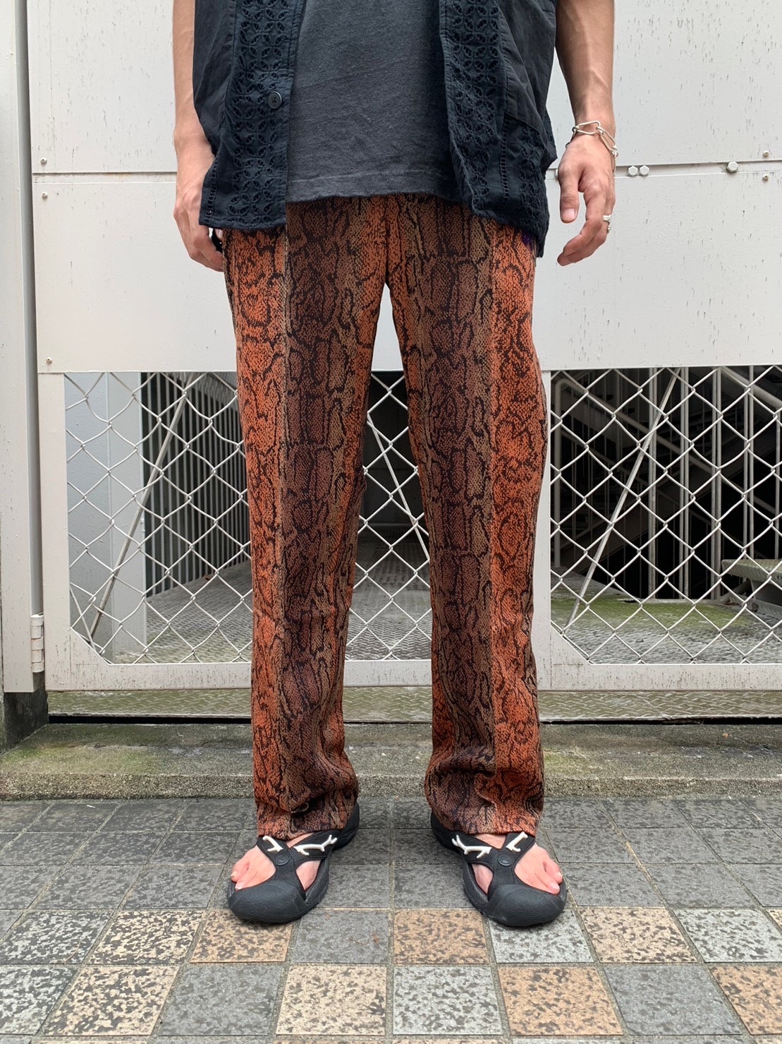 Needles TRACK PANT - POLY JQ.(XS BROWN)｜ ビーバー｜名古屋