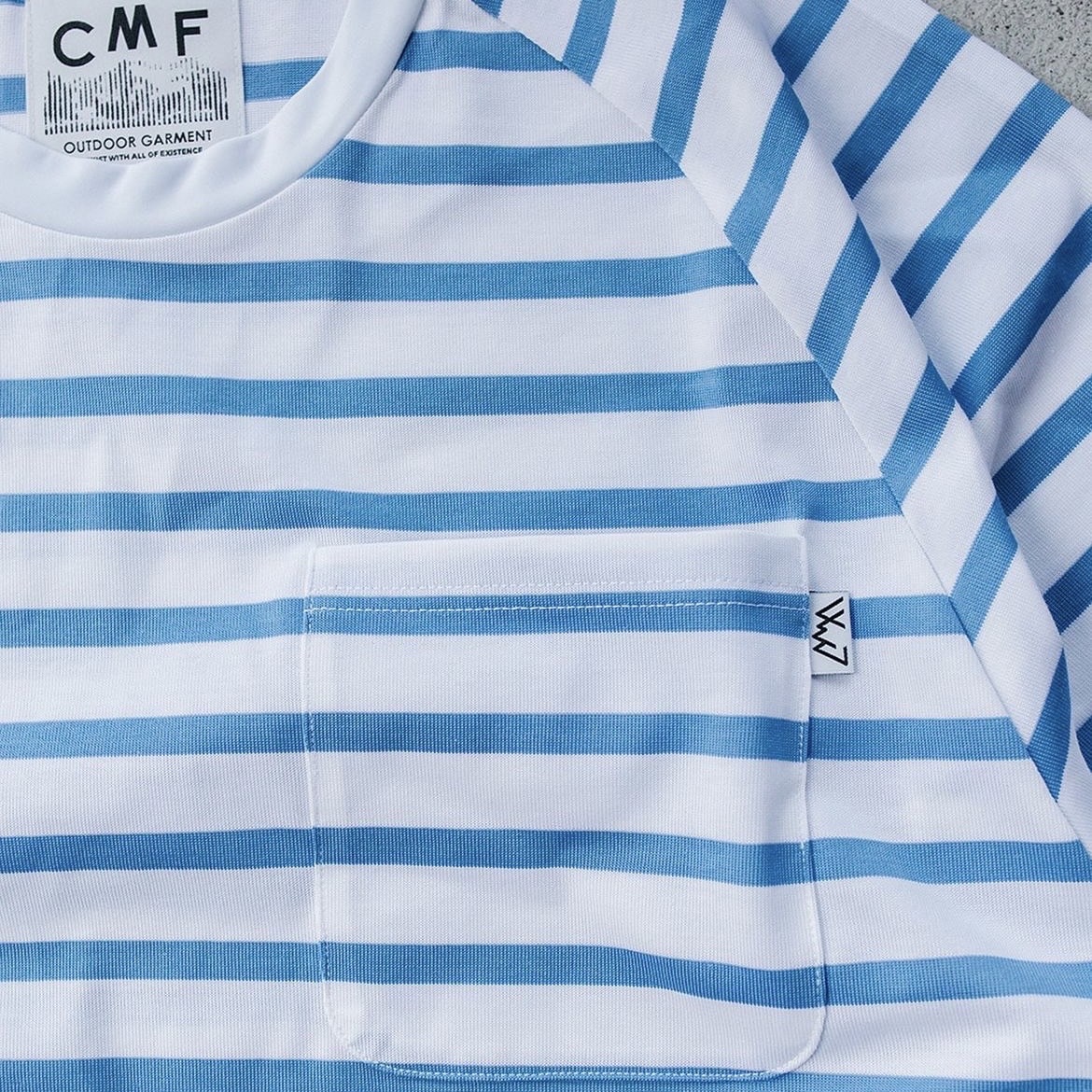 CMF OUTDOOR GARMENT/シーエムエフアウトドアガーメント/BORDER TEE H/S NAVY M
