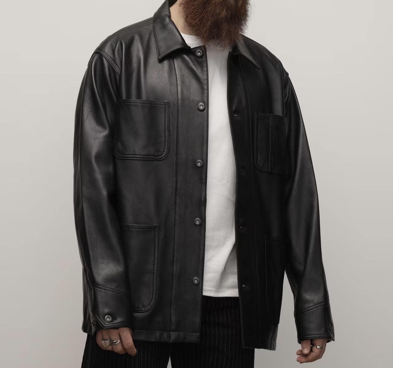 Schott/ショット/LAMB LEATHER COVERALL JACKET BLACK S