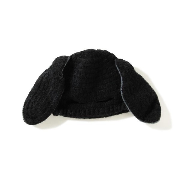 MacMahon Knitting Mills/マクマホンニッティングミルズ/Knit Beanie-Rabbite BEIGE FREE