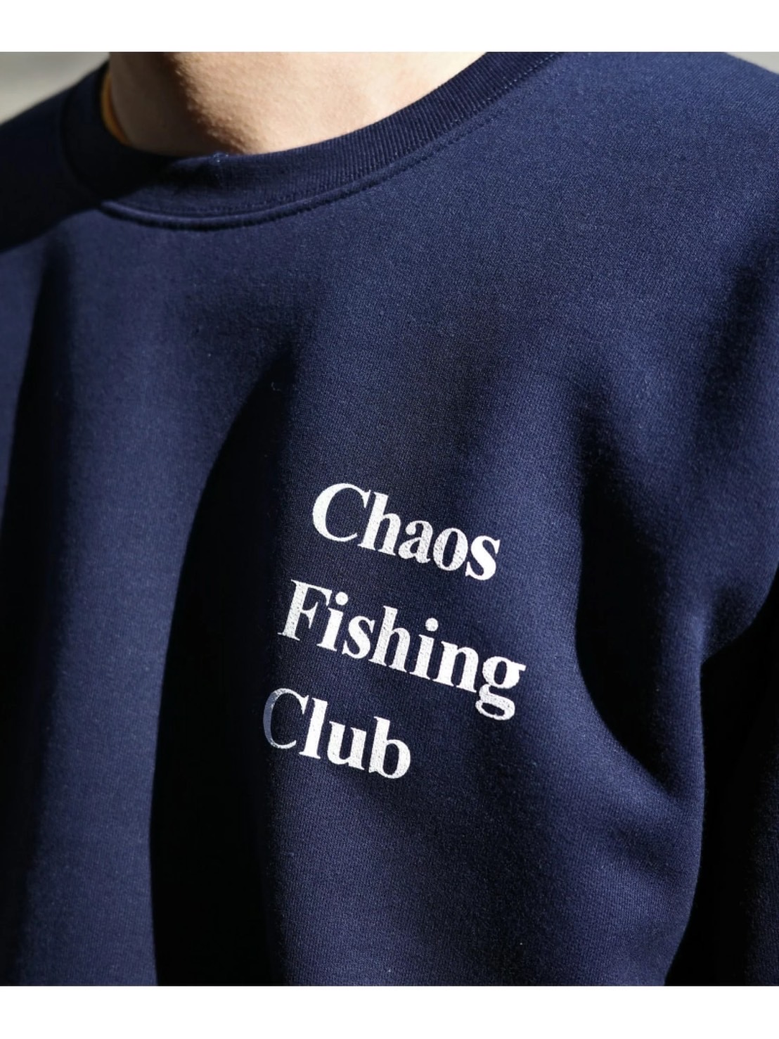 Chaos Fishing Club/カオスフィッシングクラブ/EX LOGO SWEAT CREW NAVY M