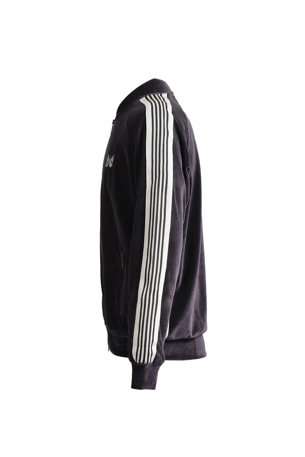 Needles/ニードルズ/Rib Collar Track Jacket - C/PE Velour 25SS CHARCOAL M