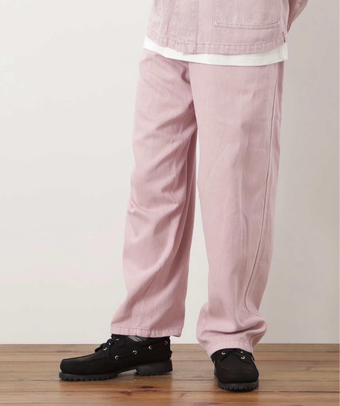 MANASTASH/マナスタッシュ/HEMP WASHED BAGGY PANTS PINK S