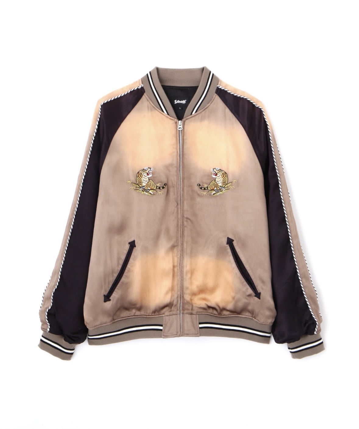  Schott/ショット/RAYON SUKA ASING JACKET/レーヨン エイジング スカジャン BEIGE M