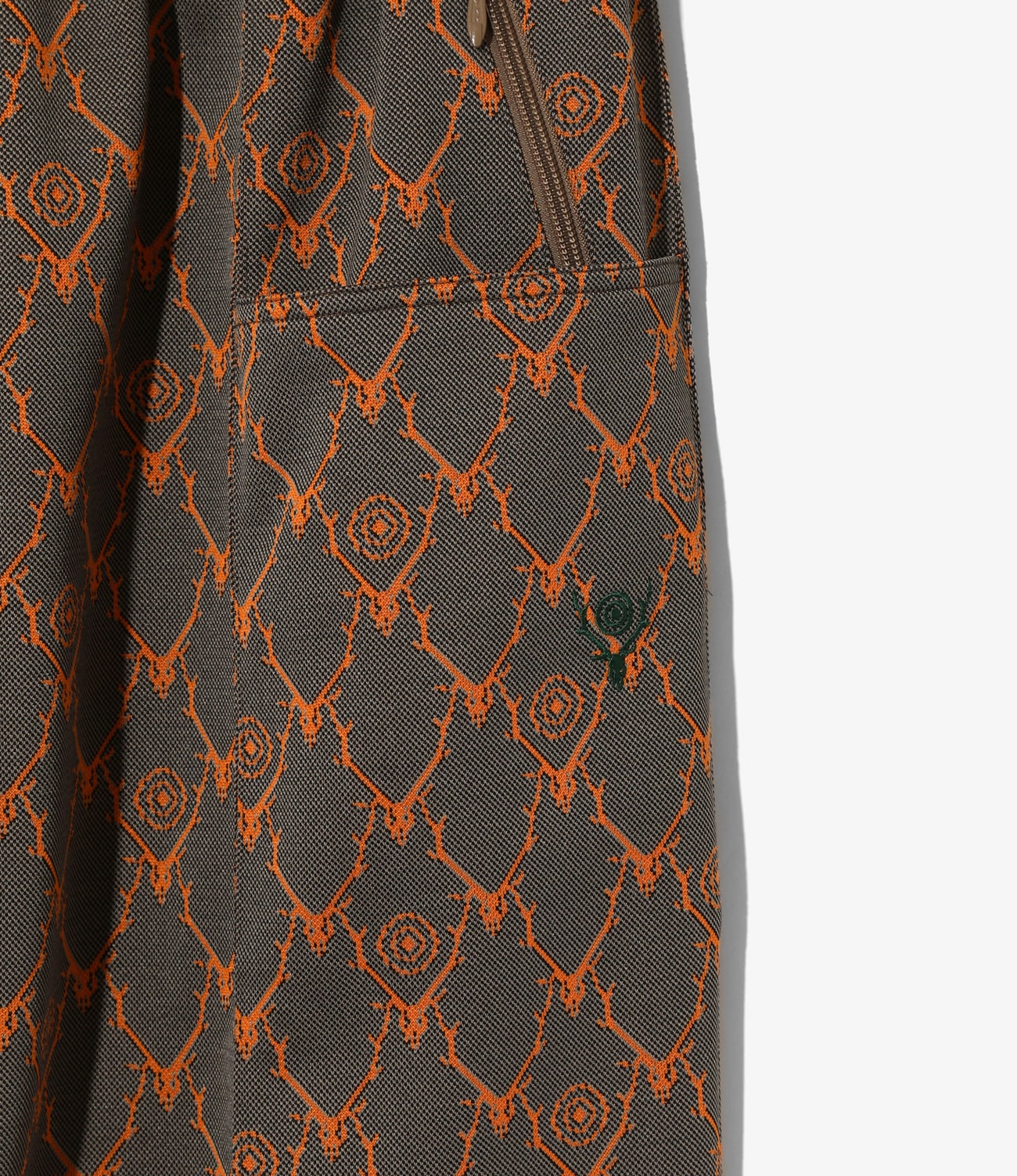South2 West8/String C.S.Pant - Poly Jacquard / Skull&Target ORENGE M